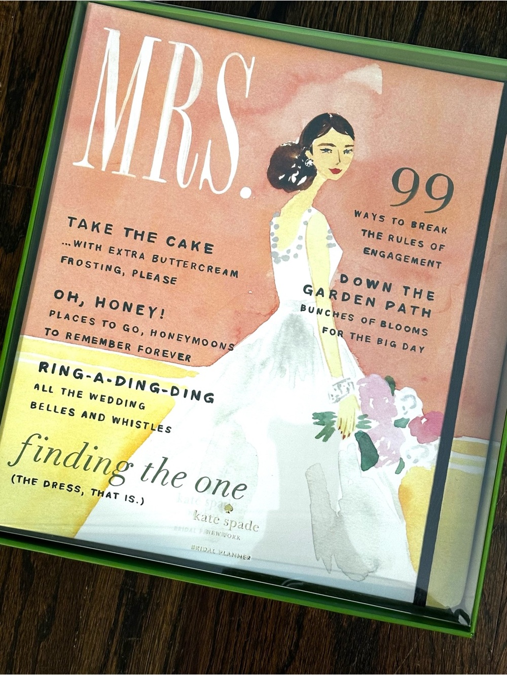 Brand New - Kate Spade Mrs. Bridal Keepsake Book Wedding Planning